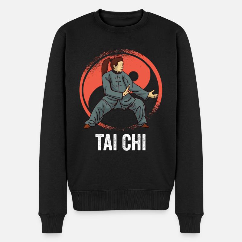 Tai chi - Pull Premium bio Homme - noir