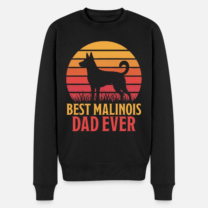 Berger Belge Dicton Malinois Cadeau - Pull Premium bio Homme - noir