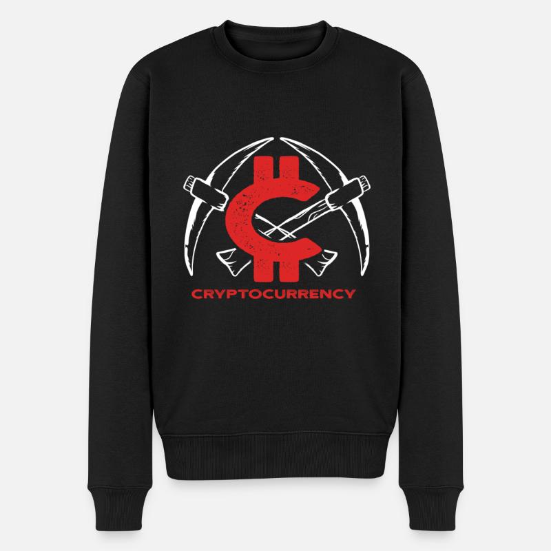 Bitcoin Mining - Men's Premium Organic Jumper - black