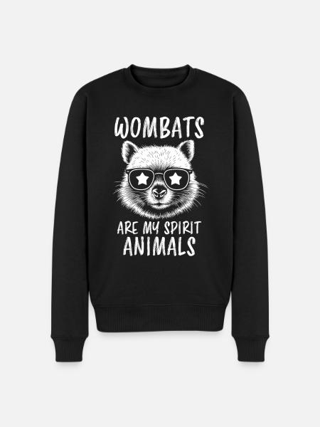 Wombat Saying Australia Funny Wombats Gift - Men's Premium Organic Jumper - black