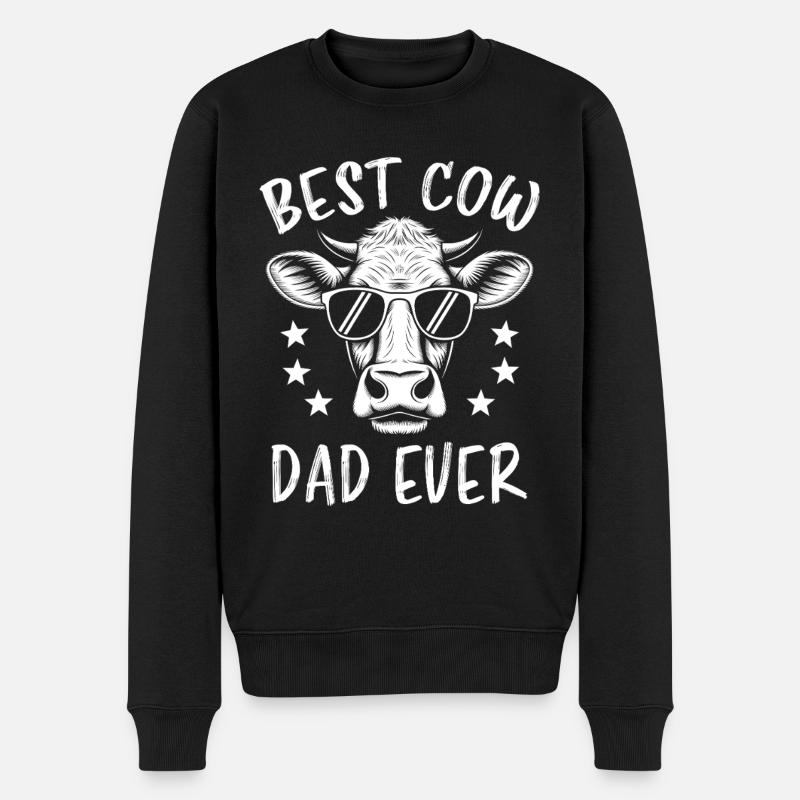 vache disant vaches fermier drôle vache cadeau - Pull Premium bio Homme - noir