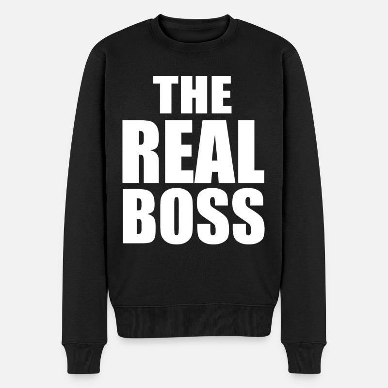 The real boss - Pull Premium bio Homme - noir