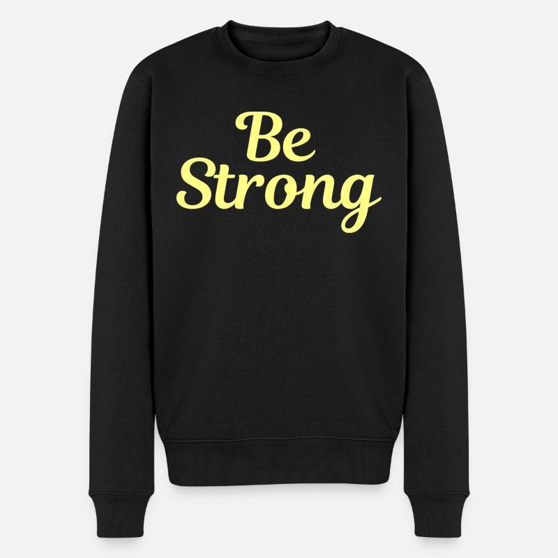 Be STRONG 3 - Pull Premium bio Homme - noir