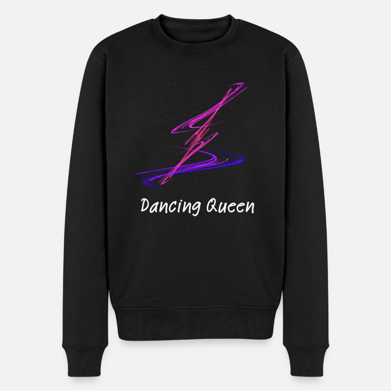 Dancing Queen - Männer Premium Bio Pullover - Schwarz