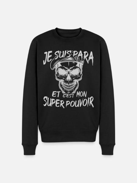 para militaire parachutiste - Pull Premium bio Homme - noir