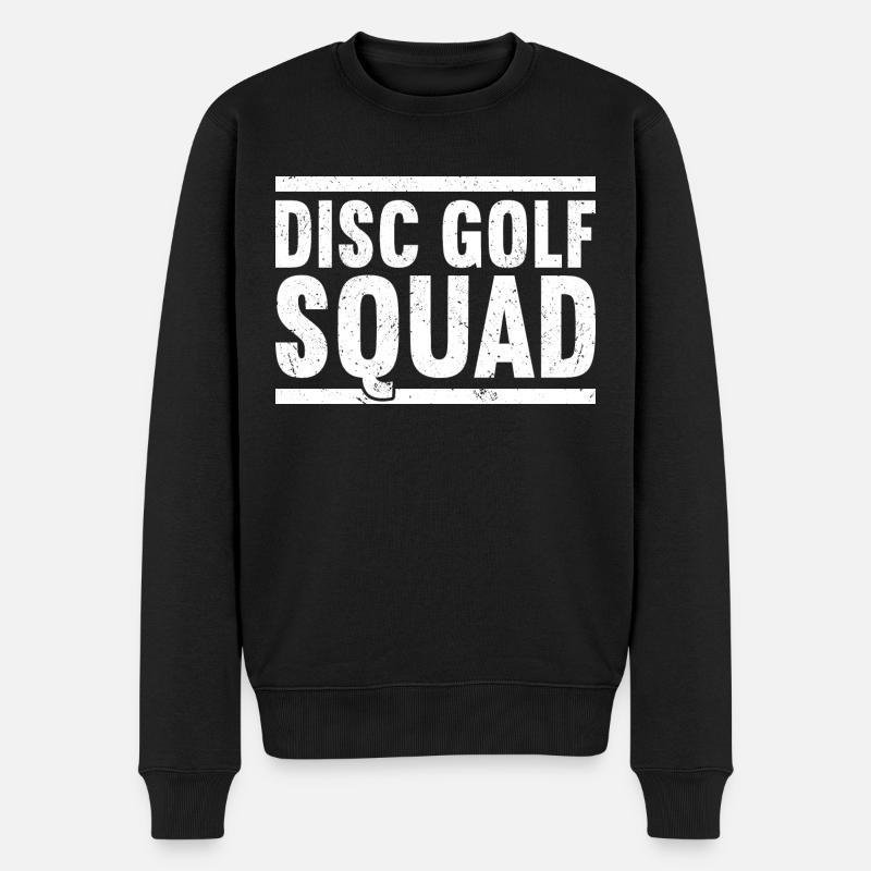 Disc Golf - Männer Premium Bio Pullover - Schwarz