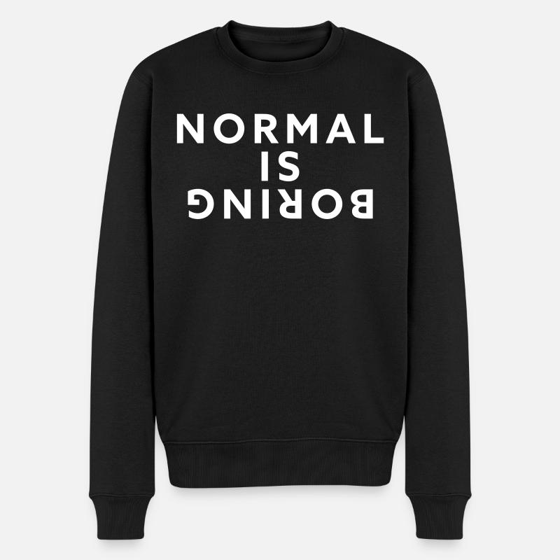 Normal, c’est ennuyeux - Pull Premium bio Homme - noir