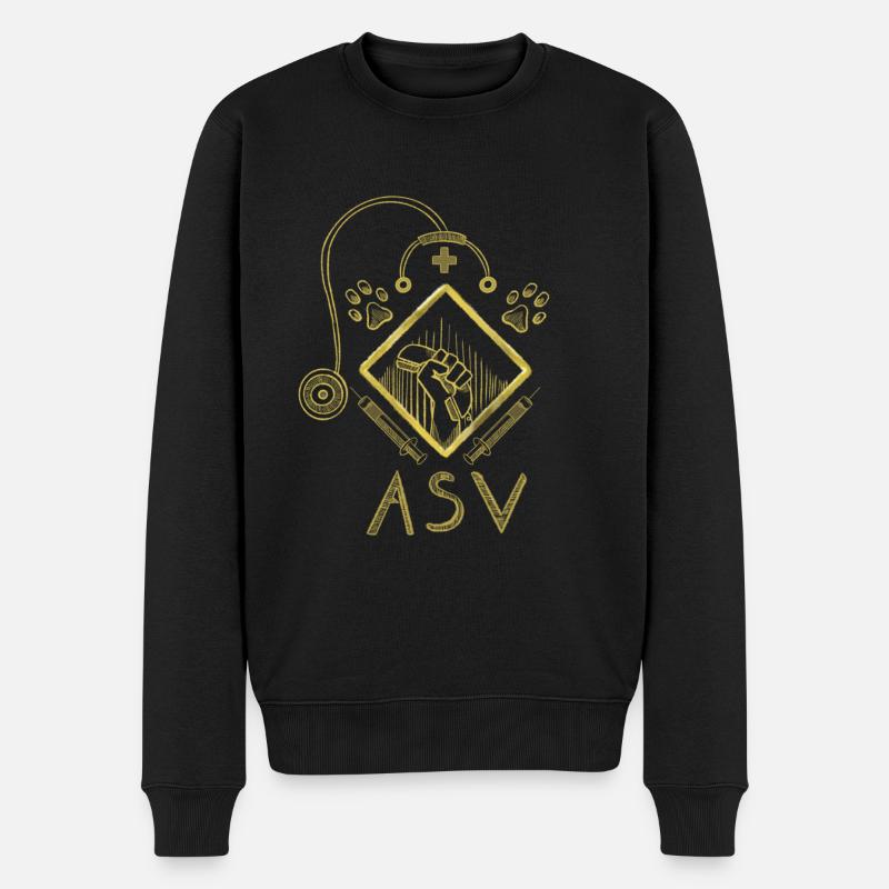 Asv - Pull Premium bio Homme - noir