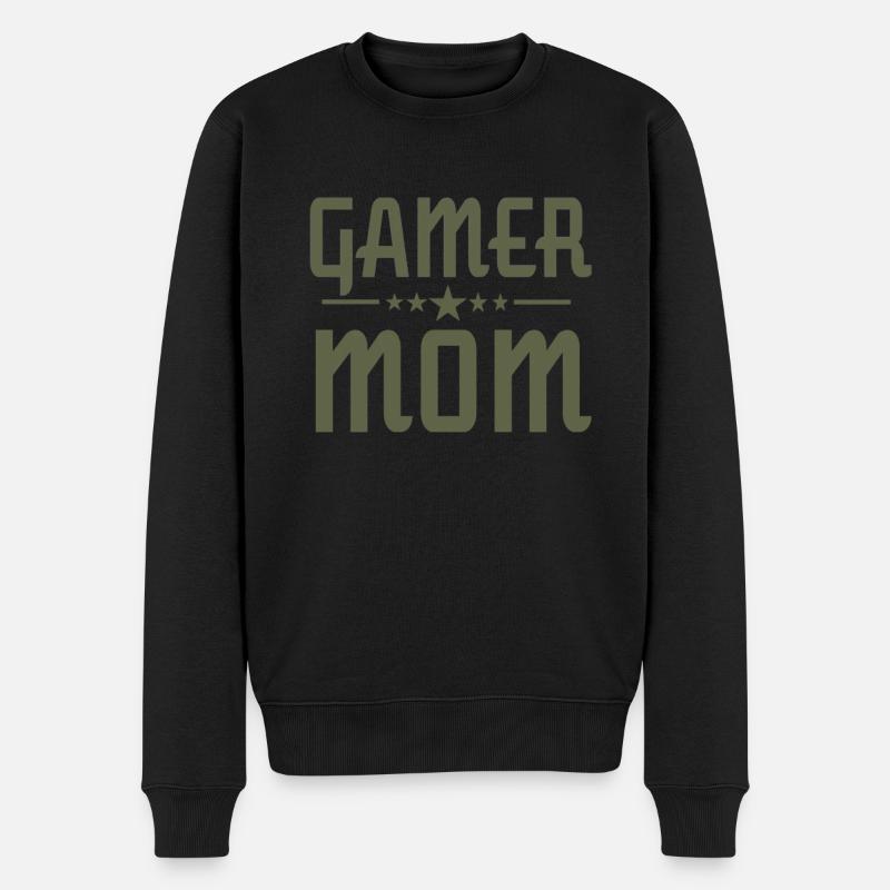 Maman Gamer Drôle - Pull Premium bio Homme - noir