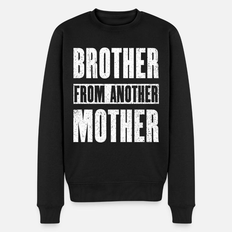 Brother From Another Mother - Männer Premium Bio Pullover - Schwarz