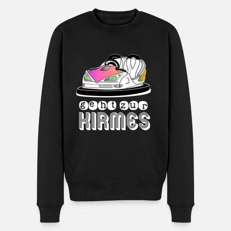 Kirmes Ride auto tamponneuse voiture tamponneuse - Pull Premium bio Homme - noir