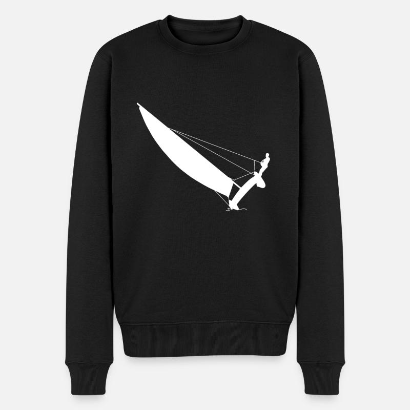Katamaran - Männer Premium Bio Pullover - Schwarz