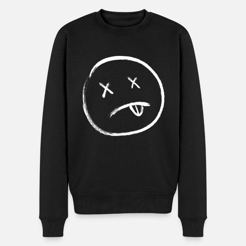 Tote Augen - Männer Premium Bio Pullover - Schwarz