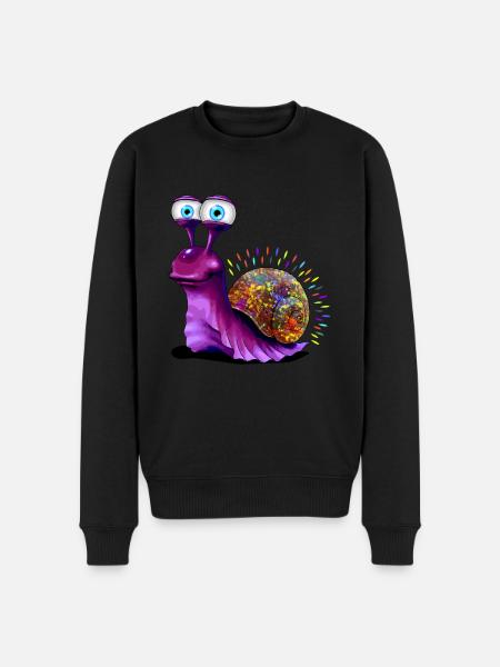 Opal Snail - Men's Premium Organic Jumper - black