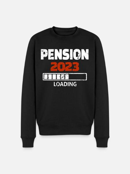 Pension 2023 Loading - Männer Premium Bio Pullover - Schwarz