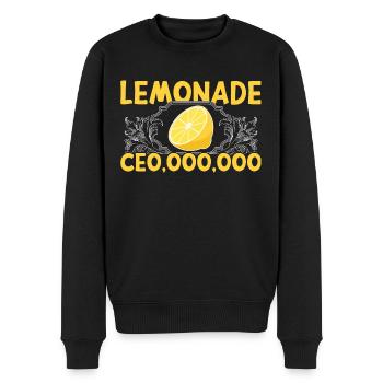 Lemonade Stand - Men's Premium Organic Jumper - black - Front - Nico (187cm)