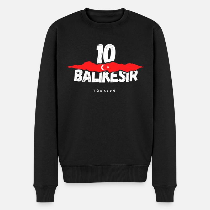 10 Balikesir Turquie Türkiye - Pull Premium bio Homme - noir