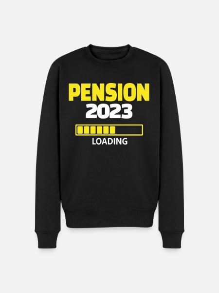 Pension 2023 loading - Männer Premium Bio Pullover - Schwarz