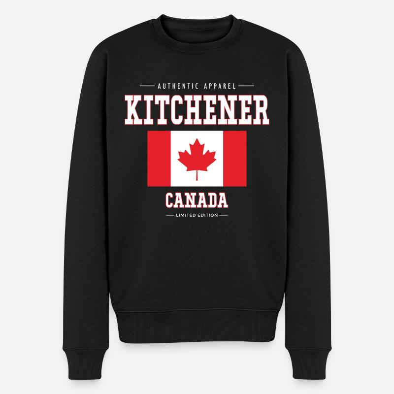 Kitchener - Pull Premium bio Homme - noir