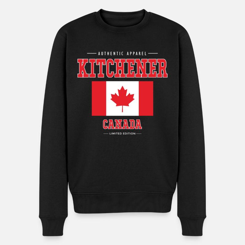 Kitchener - Pull Premium bio Homme - noir