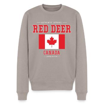 Red Deer - Männer Premium Bio Pullover - Taupe - Vorne - Nico (187cm)