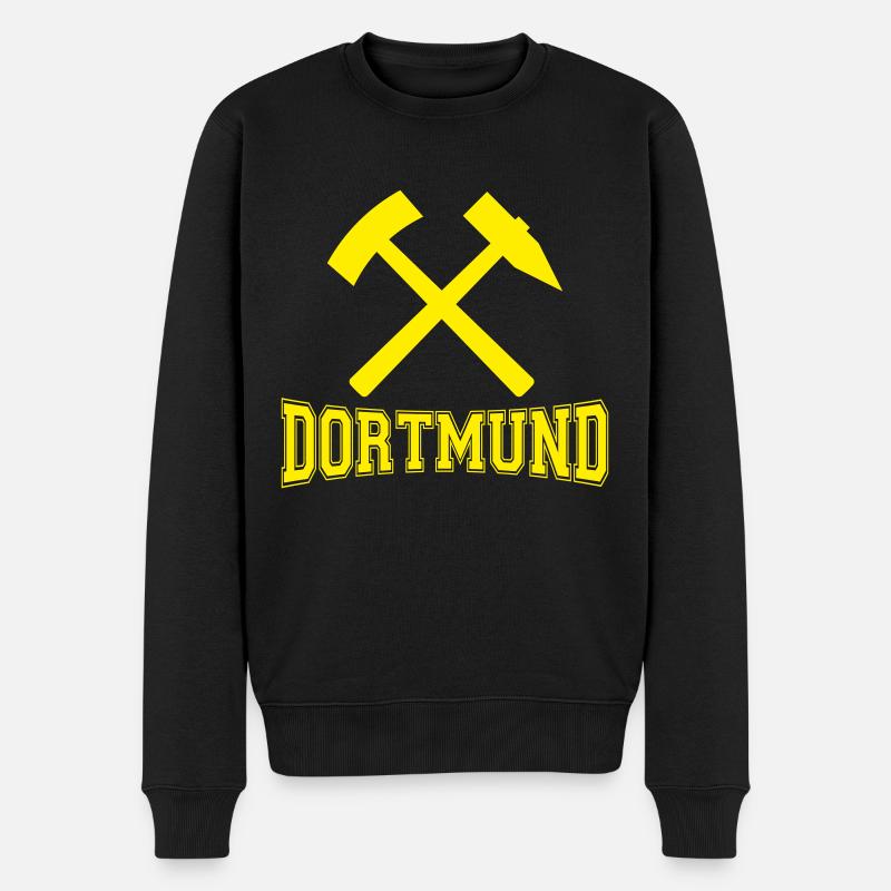 Dortmund - Männer Premium Bio Pullover - Schwarz