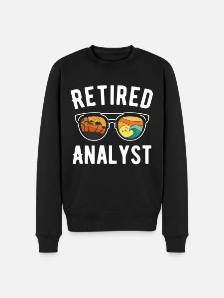 Retired Analyst's Beach Eyewear Vibe - Men's Premium Organic Jumper - black