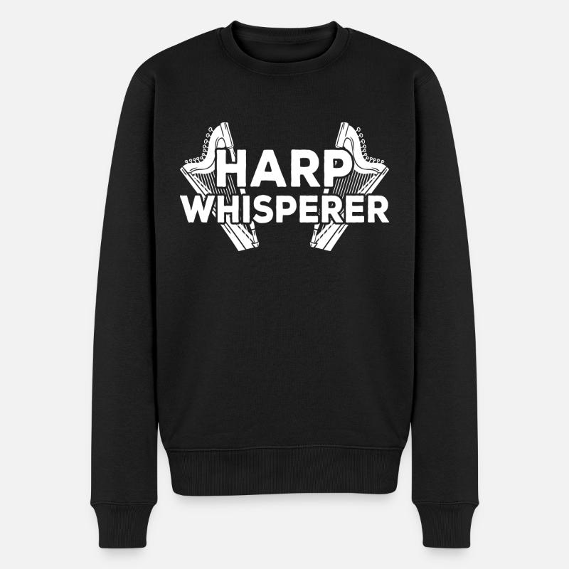 Harpes harpes - Pull Premium bio Homme - noir