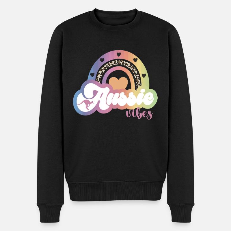 Vibrations australiennes - Pull Premium bio Homme - noir