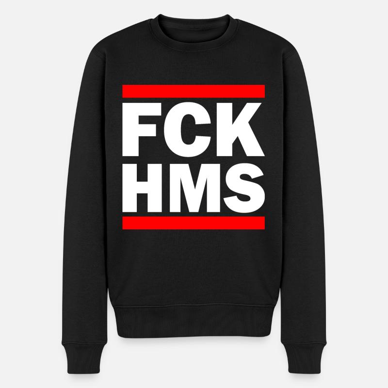 Fck hms - Pull Premium bio Homme - noir