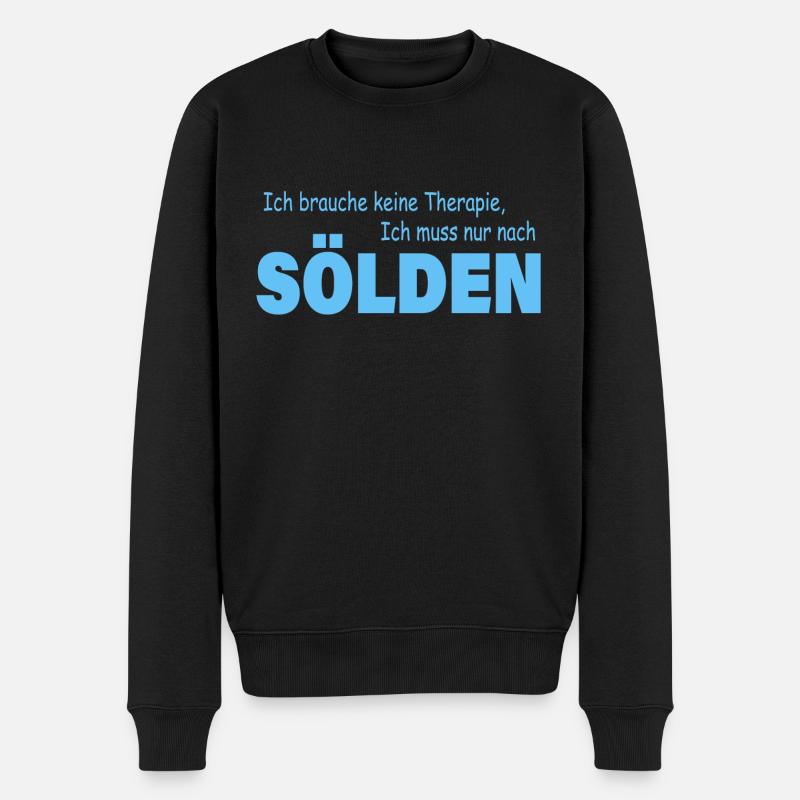 Therapie SÖLDEN - Männer Premium Bio Pullover - Schwarz