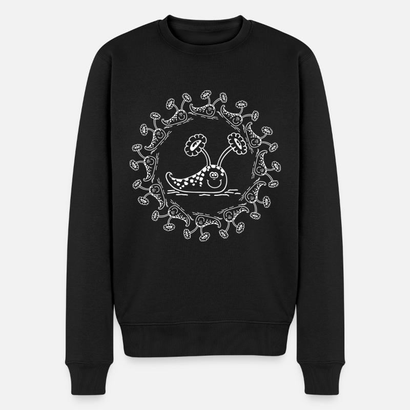 Tigerschnecke - Männer Premium Bio Pullover - Schwarz