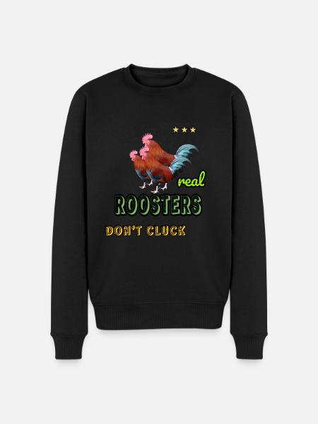 Real roosters - Men's Premium Organic Jumper - black