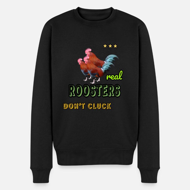 De vrais coqs - Pull Premium bio Homme - noir