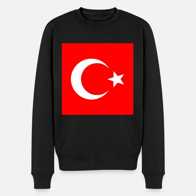 Turquie - Drapeau turc - Pull Premium bio Homme - noir