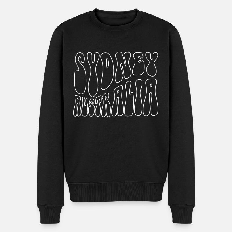 Sydney Australie - Pull Premium bio Homme - noir