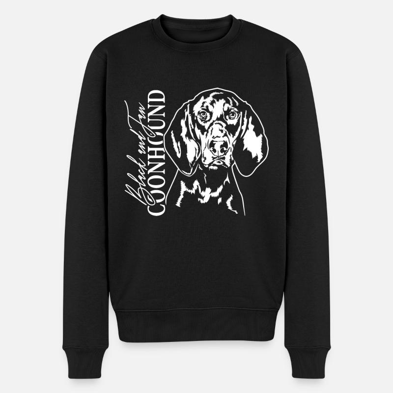 BLACK AND TAN COONHOUND Jagdhunde Wilsigns - Männer Premium Bio Pullover - Schwarz