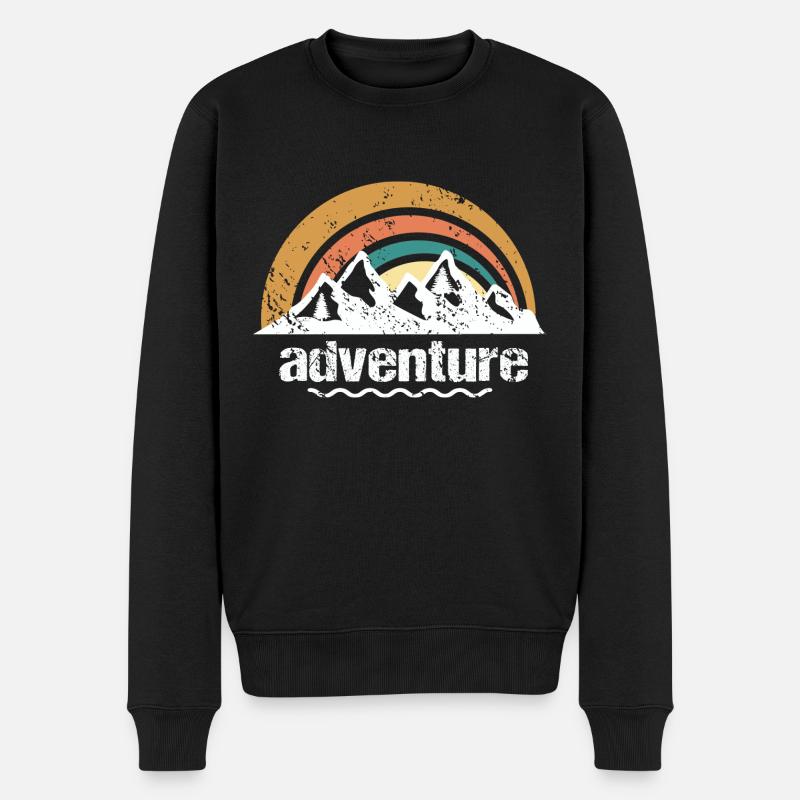 Aventure - Pull Premium bio Homme - noir