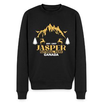 Jasper Nationalpark British Columia Kanada - Männer Premium Bio Pullover - Schwarz - Vorne - Nico (187cm)