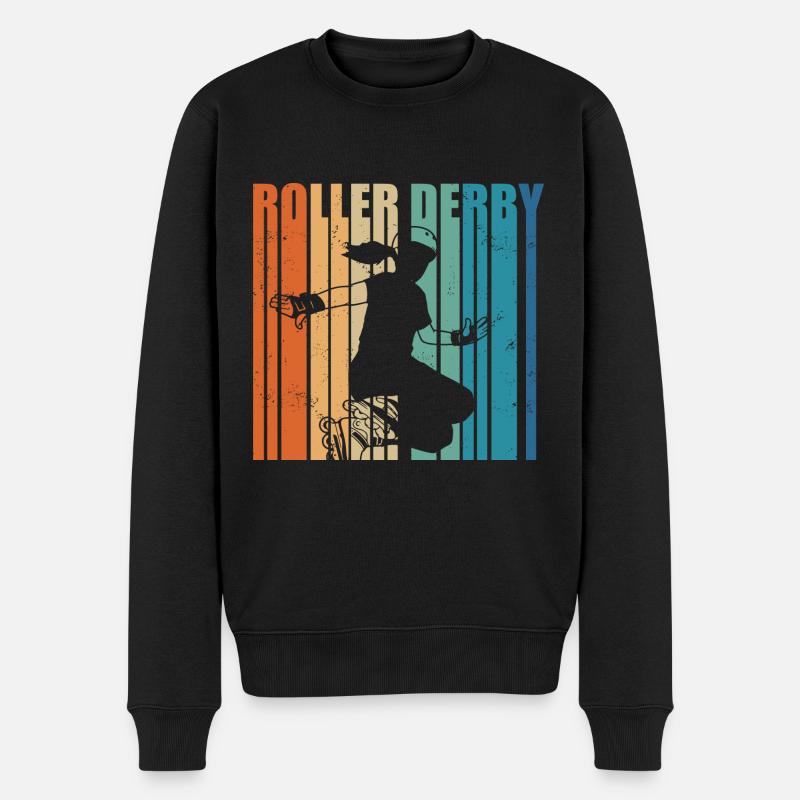 Roller derby - Pull Premium bio Homme - noir