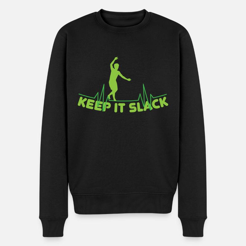 slackline - Pull Premium bio Homme - noir