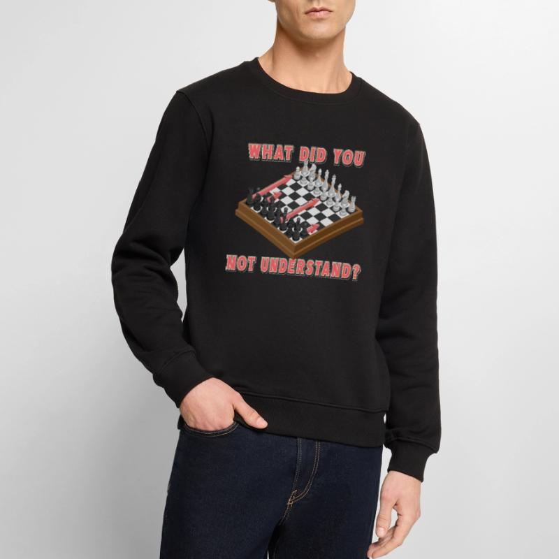 Qu’est-ce que vous n’avez pas compris ? Coups d’échecs Pull Premium bio Homme