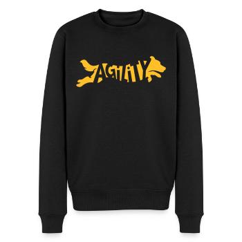 Agilité Border Collie SVG Couleur Sélectionnable - Pull Premium bio Homme - noir - Devant - Nico (187cm)