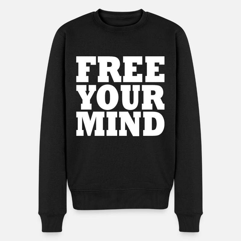 Free your mind - Pull Premium bio Homme - noir
