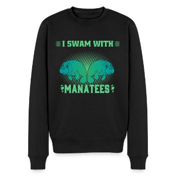 Ich Schwamm Mit Seekühen Wassertiere Seekühe - Männer Premium Bio Pullover - Schwarz - Vorne - Nico (187cm)