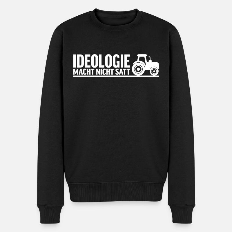 L’idéologie ne vous remplit pas - Pull Premium bio Homme - noir