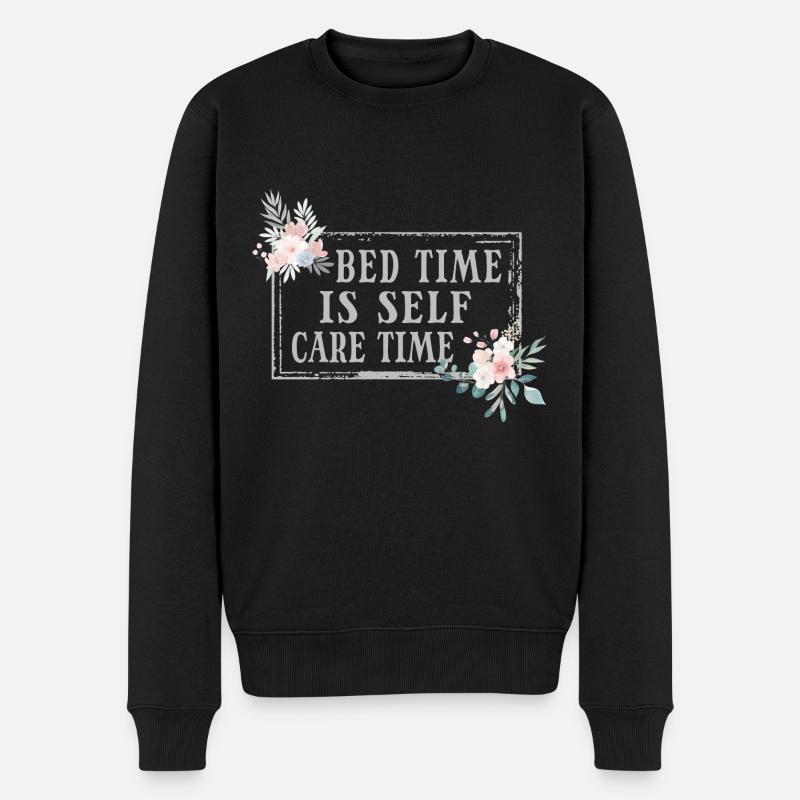 Bed Time Napetizer Selbstpflege Schlafsofa - Männer Premium Bio Pullover - Schwarz