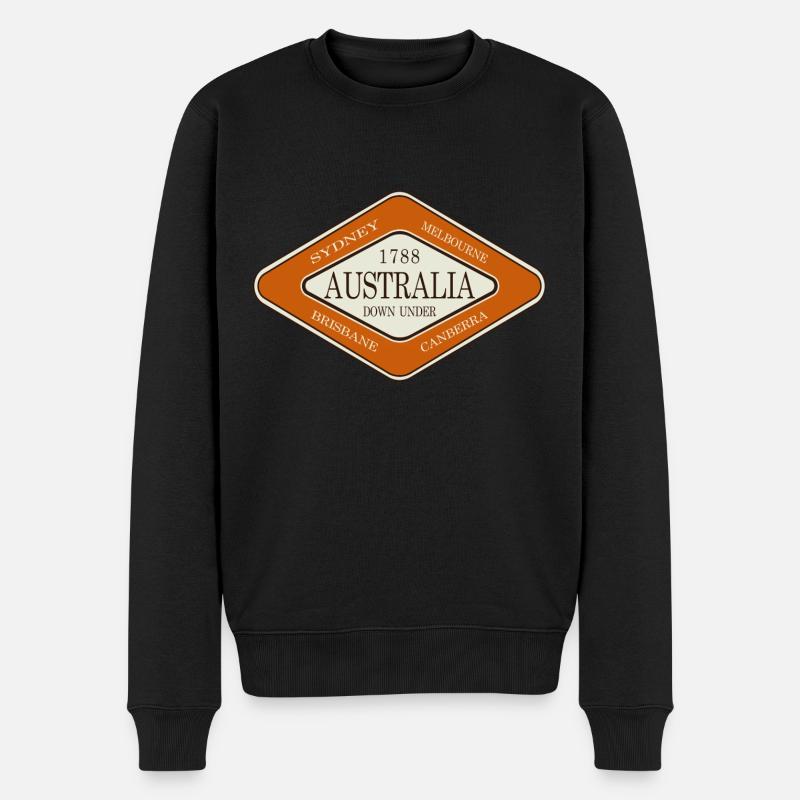 AUSTRALIE 1788 DOWN UNDER - Pull Premium bio Homme - noir