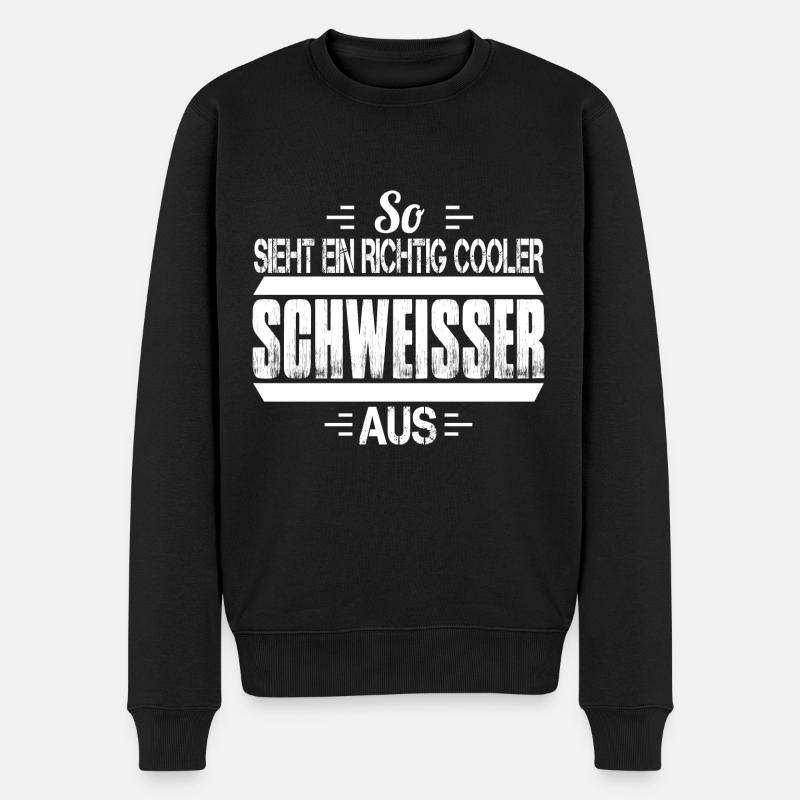 Schweißer Metallbauer Schweisser Schweißen - Männer Premium Bio Pullover - Schwarz