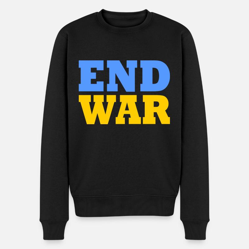 End war - Pull Premium bio Homme - noir
